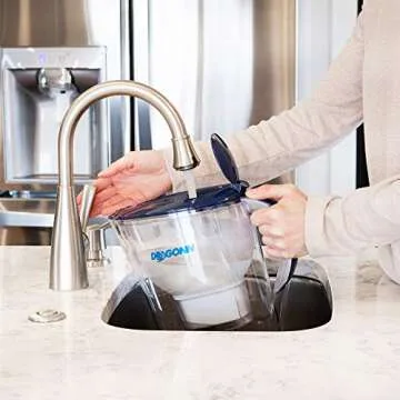 DRAGONN Alkaline Water Pitcher - 3.5 Liters, Free Filter Included, Removes Lead, Chlorine, Copper and more, PH 8.5-9.5 Enhanced 2019 Model