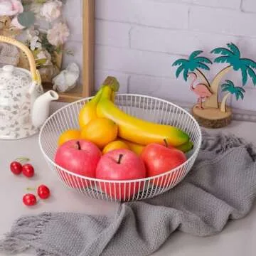 IBWell Wire Fruit Basket - Stylish Kitchen Storage Solution