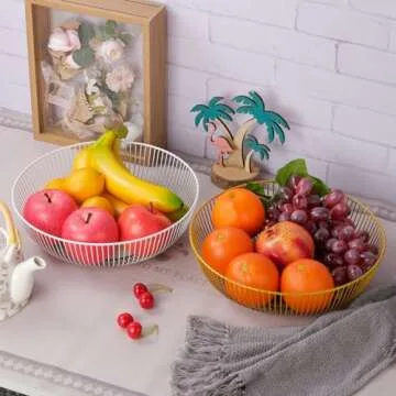 IBWell Wire Fruit Basket - Stylish Kitchen Storage Solution