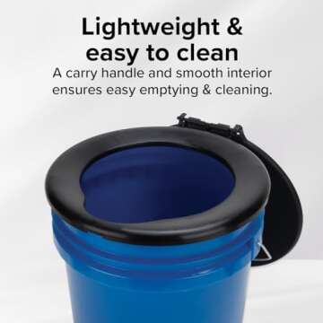 Camco RV Portable Outdoor Toilet Bucket Kit for Adventures