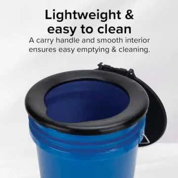 Camco RV Portable Outdoor Toilet Bucket Kit for Adventures