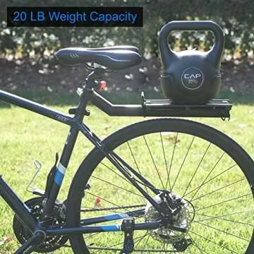 Lumintrail Bike Commuter Carrier Rack - Quick Release Cargo System