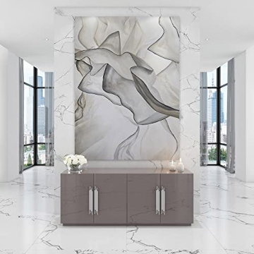 Modern 78.7" Lurton Buffet in Glossy Grey Finish