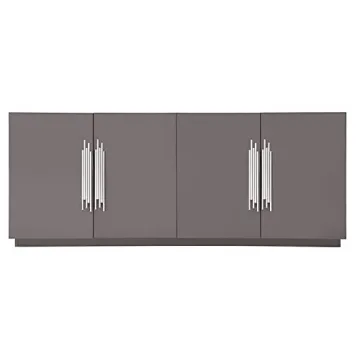 Modern 78.7" Lurton Buffet in Glossy Grey Finish