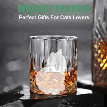 3D Cat Ice Cube Mold - Fun Cocktail Gift for Cat Lovers