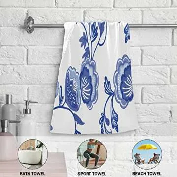 Susiyo Chinoiserie Style Hand Towels Set - 2 Luxury Towels