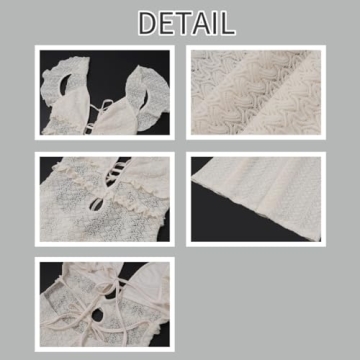 Shop LOUSEA Apricot Crochet Knit Dress for Summer Style