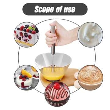 Upgraded Semi-Automatic Whisk - Effortless Mixing Tool