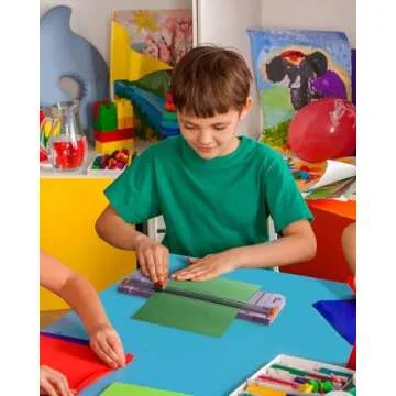 Firbon Purple A4 Paper Cutter, 12 Inch Titanium Straight Paper Trimmer with Side Ruler for Scrapbooking Craft, Paper, Coupon, Label, Cardstock