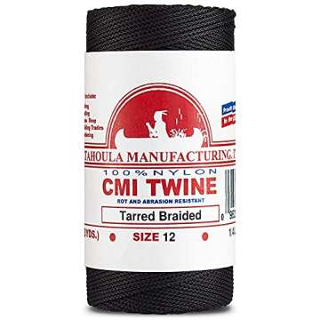 Catahoula Tarred, Braided, Nylon Twine, #96 (1/4 lb)
