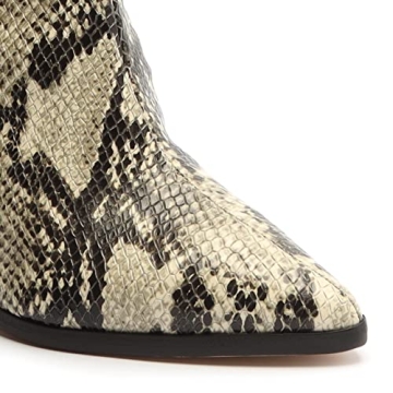 Stylish SCHUTZ Maryana Block Natural Snake Boots