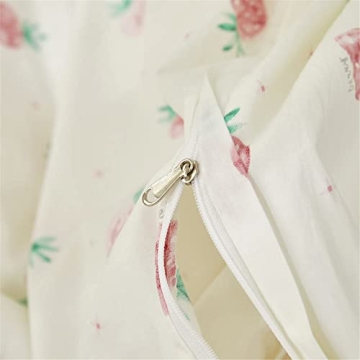 Kawaii Strawberry Duvet Cover Twin Set for Kids Girls Bedroom