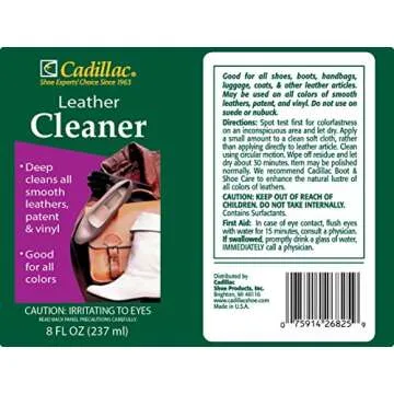 Cadillac Leather Cleaner - The Ultimate Care for Shoes, Handbags, and More