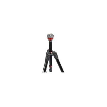 Manfrotto 755XB MDEVE Aluminum Tripod with Built in 50mm Ball Leveler,Black