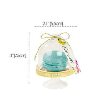 Talking Tables Truly Alice Mad Hatter Cake Domes for a Tea Party or Wedding, Multicolor (6 Pack)