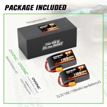OVONIC 130C Lipo Battery for High-Performance FPV Racing