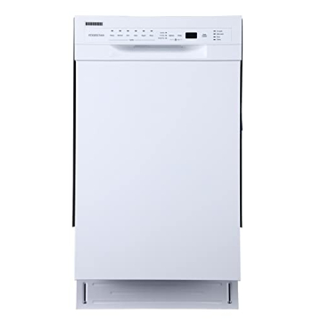 EdgeStar BIDW1802WH 18" Built-In Dishwasher - 8 Place Setting