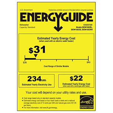 EdgeStar 18" Built-In Dishwasher - 8 Place Settings