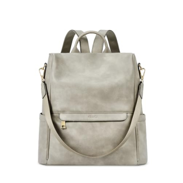 CLUCI Two-Toned Vintage Gray Backpack Purse - Fashionable and Functional