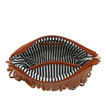 FashionPuzzle Small Fringe Crossbody Bag - Stylish and Functional