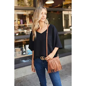 FashionPuzzle Small Fringe Crossbody Bag - Stylish and Functional