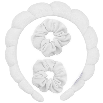 FROG SAC Spa Headband and Wristbands Set for Skincare