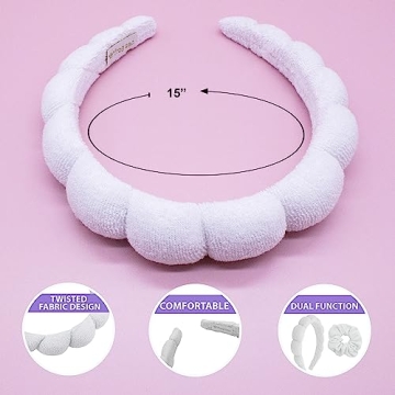 FROG SAC Spa Headband and Wristbands Set for Skincare