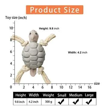 Sedioso Dog Turtle Toy for Aggressive Chewers - Durable & Fun