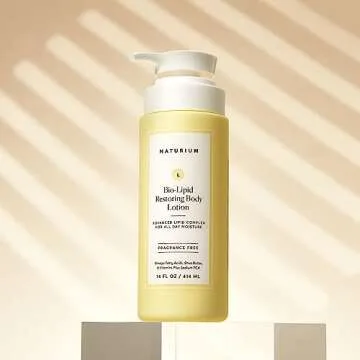 Naturium Bio-Lipid Restoring Moisturizing Body Lotion with Shea Butter, Fragrance Free, 14 oz (Duo 2-Pack)