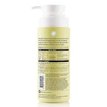 Naturium Bio-Lipid Restoring Moisturizing Body Lotion with Shea Butter, Fragrance Free, 14 oz (Duo 2-Pack)