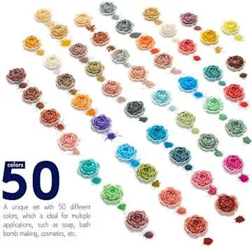 Mica Powder for Epoxy Resin 50 Colors Set Pigment for Crafts