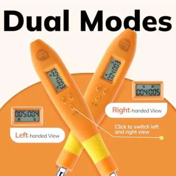 18 Size Light Up Crochet Hook Set - for Left & Right Hander Counting Crochet Hooks, Ergonomic Crochet Hook Set with LED Lights and Digital Crochet Stitch Counter, Rechargeable Lighted Crochet Hooks