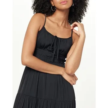 The Drop Tavia Tie-Front Tiered Maxi Dress for Women