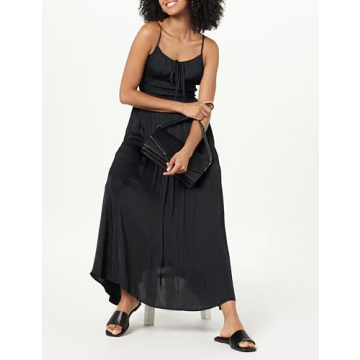 The Drop Tavia Tie-Front Tiered Maxi Dress for Women