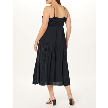 The Drop Tavia Tie-Front Tiered Maxi Dress for Women