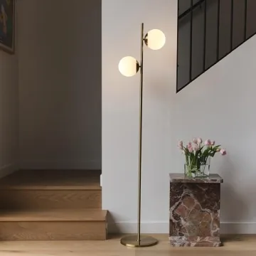 Brightech Sphere Floor Lamp for Living Room Bright LED Lighting