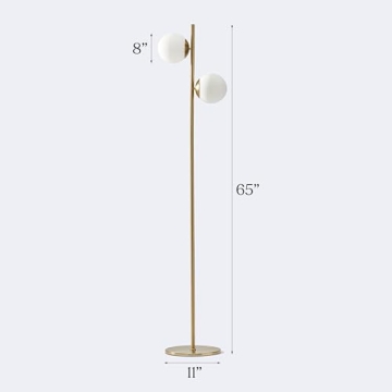 Brightech Sphere Floor Lamp for Living Room Bright LED Lighting