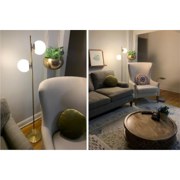 Brightech Sphere Floor Lamp for Living Room Bright LED Lighting