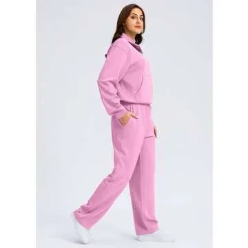 SANTINY Women's Oversized Sweatshirt & Pants Set