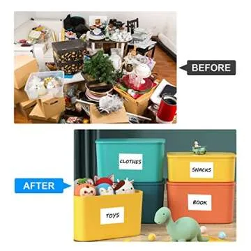 MaxGear 4x6 Removable Labels 100 Pcs for Home & Office