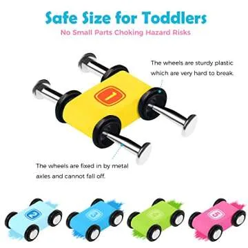 Belleur Montessori Wooden Car Ramp Toy for Toddlers