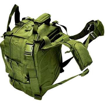 Explorer First aid Survival Kit Emergency Kit Earthquake Survival S.T.O.M.P kit Trauma Bag for Car Home Work Office Boat Camping Hiking Elite Adventures Stomp All-Purpose not Blackhawk (Green Color)