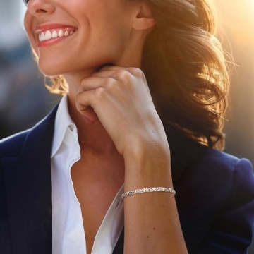 Ross-Simons Sterling Silver Byzantine Bracelet with Gold Stations