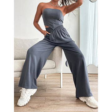 Chic OYOANGLE Women's 2 Piece Summer Outfit Set