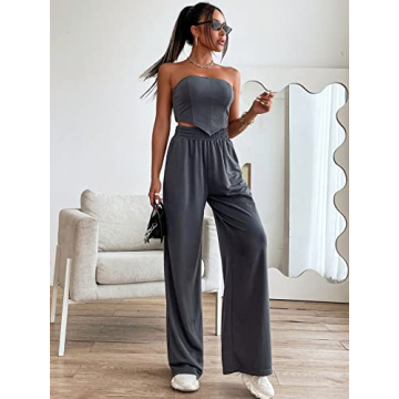 Chic OYOANGLE Women's 2 Piece Summer Outfit Set