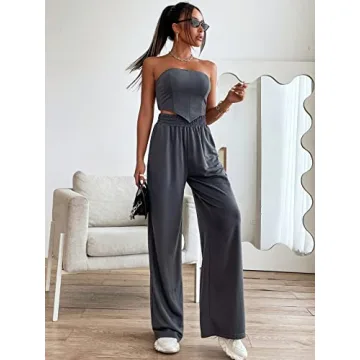 Chic OYOANGLE Women's 2 Piece Summer Outfit Set