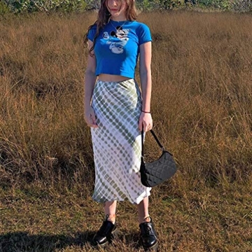 BOKIE E-Girl 90s Midi Skirt - Vintage Style Streetwear