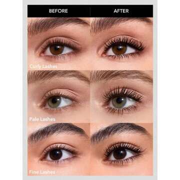 SHEGLAM 2 In 1 Black Volume and Length Washable Mascara Long Lasting Dual-Ended Tubing Eye Makeup