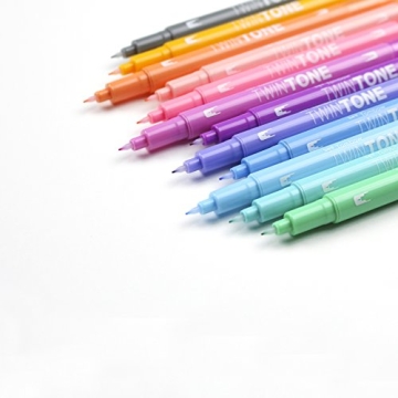 Tombow TwinTone Marker Set Pastel Colors 12-Pack