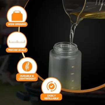 Oil Sprayer for Cooking - 200ml Glass Olive Oil Sprayer
